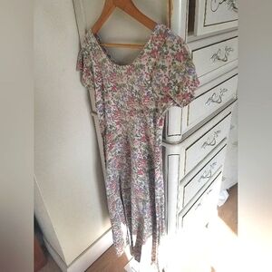 Floral Vintage Midi Dress